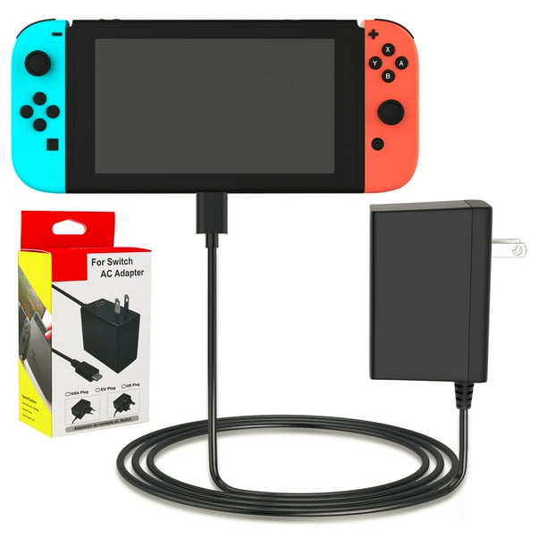 Elegant Choise Ac Adapter Charger For Nintendo Switch Wall Charger With 4 92ft Type C Cable 2 6a Power Supply For Nintendo Switch Switch Lite Black Walmart Com Walmart Com