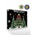 thumbnail image 2 of Merry Christmas Canvas Print Wall Art Framed Canvas Art Wall Decor Vintage Xmas Trees Stars Winter Snowflakes Black Pictures Painting Morden Artwork for Living Room Bedroom, Ready to Hang - 12"x16", 2 of 6