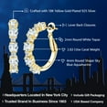 thumbnail image 2 of Gem Stone King 18K Yellow Gold Plated Silver Sky Blue Aquamarine and White Topaz Hoop Earrings for Women (2.82 Cttw, Round 4MM and 1.9MM, Gemstone Birthstone 1 inch Diameter), 2 of 5