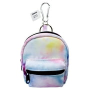 Claire's Girls Rainbow Tie Dye Plastic and Metal Mini Backpack Keychain