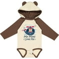 thumbnail image 3 of Inktastic Mimi Loves Me Grandson Boy Bear Boys Long Sleeve Baby Bodysuit, 3 of 5
