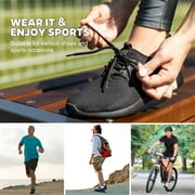 AMITOFO Toe Socks for Men Athletic Running Ankle Socks Breathable Mesh Low Cut Barefoot Five Finger Toe Socks, 5 Pairs Size 10-12