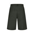 thumbnail image 5 of Men's Linen Shorts - Elastic Waist Casual Beach Pants with 7" Inseam, 5 of 6