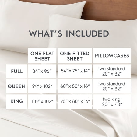 BETTER HOMES & GARDENS 2-PIECE 400 THREAD COUNT VANILLA DREAM PERFORMANCE HYGROCOTTON® PILLOWCASE SET, STANDARD/QUEEN