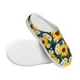 thumbnail image 3 of KLL Sunflowers Pattern Adult Unisex Cozy Slippers,Fuzzy Slip-on Slippers TPR Sole Slippers Comfort Plush Home Footwear for Indoor & Outdoor-11, 3 of 7