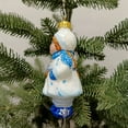 thumbnail image 2 of STP Goods Snow Maiden Glass Christmas Ornament 4.33" (11 cm) Hand-Painted Christmas Tree Ornament Collectible Christmas Tree Hanging Decoration, Blue and White, 2 of 5