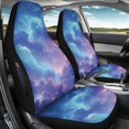 thumbnail image 3 of Uourmeti Waterproof Car Front Seat Protector for Automotive Polyester Full Wrapping Edge Car Seat Covers, Galaxy Cloud Print, 3 of 12