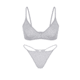 thumbnail image 5 of Women's Cotton Wireless Seamless Bra and Thongs Sets Comfort Wirefree Bralette Bra, 5 of 7