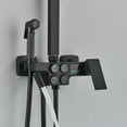 thumbnail image 3 of Matte Black Bathroom Shower System with Shelf Hand Shwoer Single Handle Four Buttons Display, 3 of 8