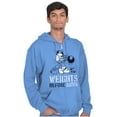 thumbnail image 4 of Hefty Smurf Weights Before Dates Gym Zip Hoodie Sweatshirt Men Brisco Brands L, 4 of 6