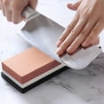 thumbnail image 6 of Unique Bargains Double-Sided Whetstone knife Sharpener Sharpening Stone 3000/8000 Grits Brown, 6 of 7