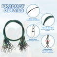 thumbnail image 3 of Uxcell Fishing Wire Leader Line, Steel Heavy Saltwater Fishing Leader Line High Strength with Rolling Swivel and Snap Black/Blue/Green, 3 of 5