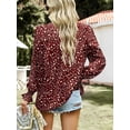 thumbnail image 2 of Weardear Flowy Long Sleeve Tops for Women Casual Boho Blouse Floral Printed V Neck Shirts, 2 of 4