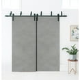 thumbnail image 3 of Sliding Closet Barn Bypass Doors 36 x 80 inches | Planum 0010 Concrete | Sturdy Top Mount 6.6ft Rails Hardware Set | Wood Solid Bedroom Wardrobe Doors, 3 of 6