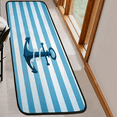 thumbnail image 6 of CURLYOOT Nautical Anchor Runner Rug 2'x6' Washable Kitchen Runner Rug Indoor Non Slip Laundry Rugs Blue Stripes Floor Carpet for Hallway Kitchen Entryway Bedroom Living Room, 6 of 9