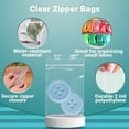 thumbnail image 5 of 100 Pack Clear Poly Zipper Bags 6" x 6" Resealable Plastic Bags 2 mil, 5 of 7