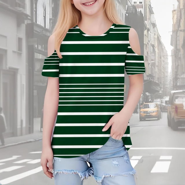 YUNAFFT T-shirts Décontractés à Imprimé pour Enfants Manches Courtes Col Rond Design Graphique Mignon Style Ludique