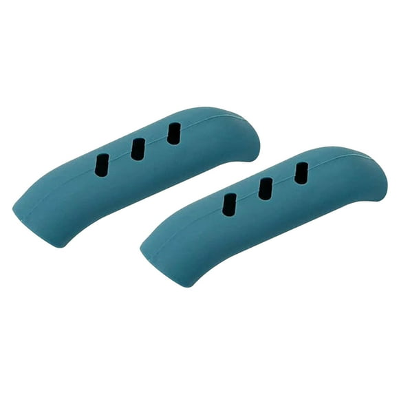 Aqestyerly Blue Silicone Pot Handle Cover Set - Heat-Resistant Sleeves for Iron Pot Ears,Universal Fit for Frying Pans and Cookware