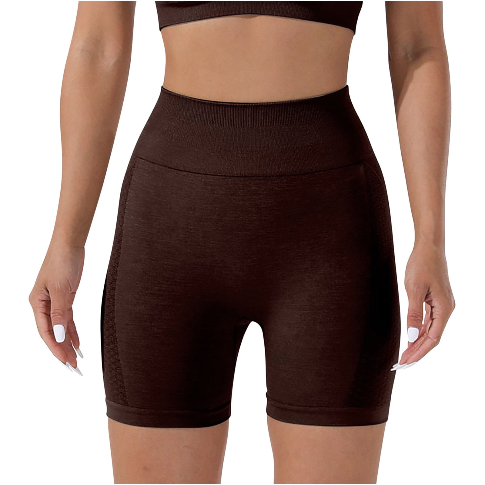 Besolor Shorts de Yoga Sans Couture pour Femmes Été Taille Haute