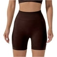 thumbnail image 1 of WMTBSRSW Basic Ribbed Knit Yoga Shorts Womens Seamless High Waist Booty Scrunch Shorts Elastic Comfy Workout Athletic Biker Shorts, 1 of 7