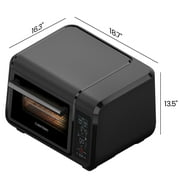 Chefman EasyAir 15 Qt. Toaster Oven Air Fryer, 5 Cooking Functions & 450°F Max Temperature – Black