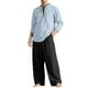 thumbnail image 2 of Seeotter Mens Long Sleeve Shirts Casual Button Collared Shirts Raglan Golf T Shirt, 2 of 4