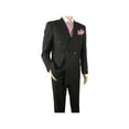 thumbnail image 6 of Men Pacelli Double Breasted Suit Classic Peak Lapel Pleated pants GILBERT Black, 6 of 10