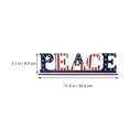thumbnail image 2 of 1Pc Wooden Peace Sign Independence Day Desktop Ornament Peace Wood Sign, 2 of 8