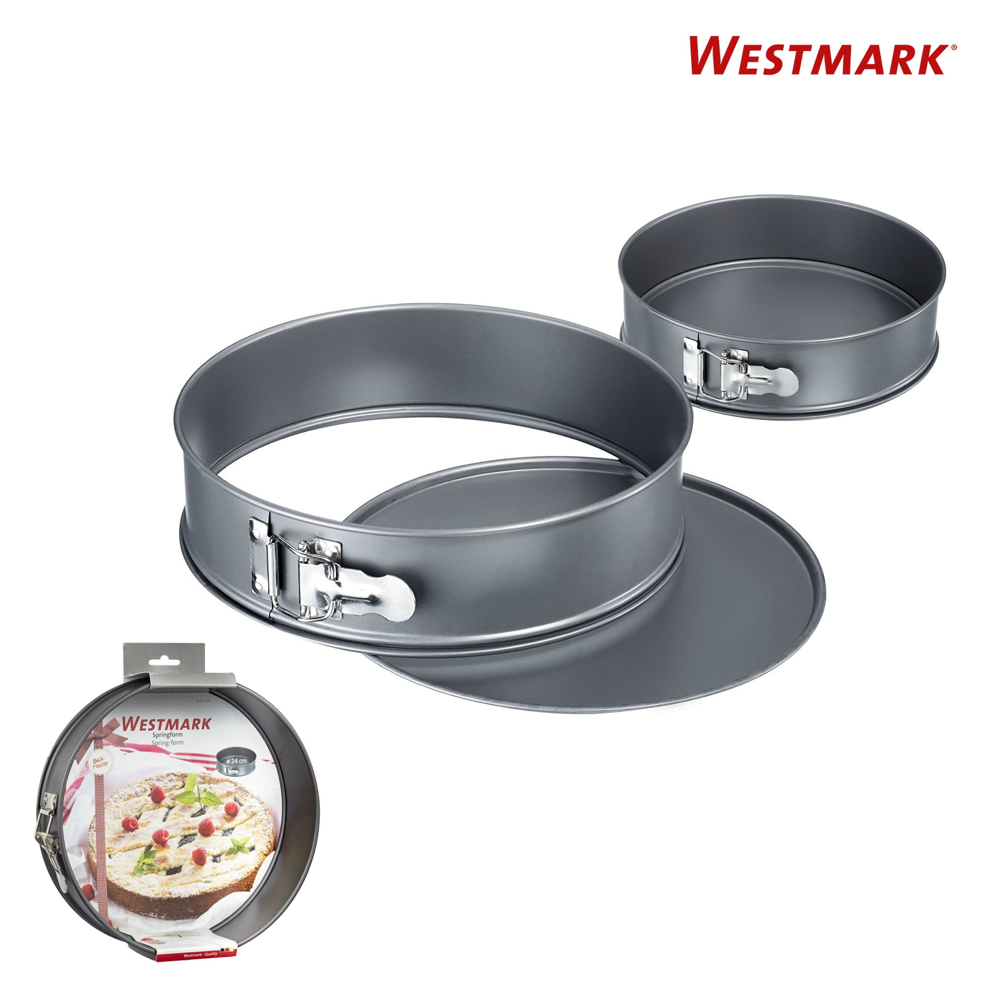 Westmark Nonstick Springform Pan with Leak Proof Base, 7 inch ,Gray