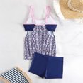 thumbnail image 5 of XUNKUSGA Tankinis with Swimsuits for Women Two Piece Tummy Control Swimwear Padded Bra Printed Backless Swimwear 2025, 5 of 6