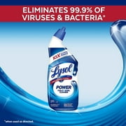Lysol Power Toilet Bowl Cleaner Gel Disinfect 24 oz, 2 Pack