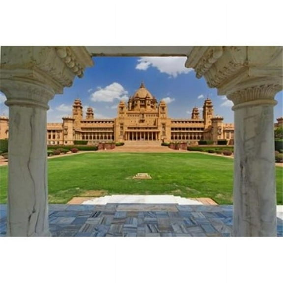 Umaid Bhawan Palace Hotel Jodjpur India. Poster Print by Adam Jones - 35 x 24 in.