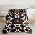 thumbnail image 2 of jejeloiu Vintage Cattle Hide Twin Comforter Sets,Rustic Farmhouse Cabin Bedding Set For Boys Girls Reversible 2 Pieces, 2 of 8