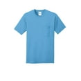 thumbnail image 5 of Port & Company Core Cotton Pocket Tee-4XL (Aquatic Blue), 5 of 6