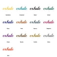 thumbnail image 5 of Exhale Cursive Word Wall Sign | Home Decor Idea for Meditation Room, Yoga Studio, Quiet Place | Solid Steel Home Décor Decorative Accent Metal Art Wall Sign | Made in USA in 3 Colors 3 Sizes, 5 of 6