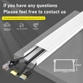 thumbnail image 6 of Cord Cover Raceway Kit - 157" Paintable Cable Concealer, Wire Hider for TV Wall Mounting and Wire Management, 6 of 8