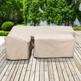 thumbnail image 6 of Better Homes & Gardens Brookbury 4-Piece Outdoor Wicker Patio Sectional Dining Set, Beige Cushions, 6 of 9