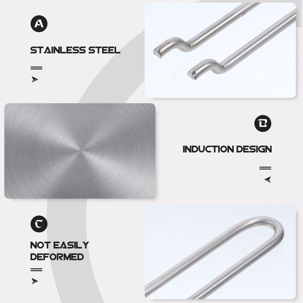 unbranded 1Jgo De Inducción Para Y Cocina Con Difusión Pareja De Calor Color Plata Metálico
