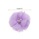 thumbnail image 2 of Cabezas de flores de chiffon de imitación de strass Uxcell, flores falsas moradas claras de 2 pulgadas, paquete de 30, 2 of 5