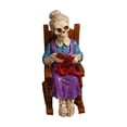 thumbnail image 2 of Animatronic Skeleton Rocking Chair Decor, Motion Activated Halloween Prop with Sound Light Creepy Laughter, Haunted House Party Yard Porch Indoor Outdoor Spooky Display Decoration, 2 of 9