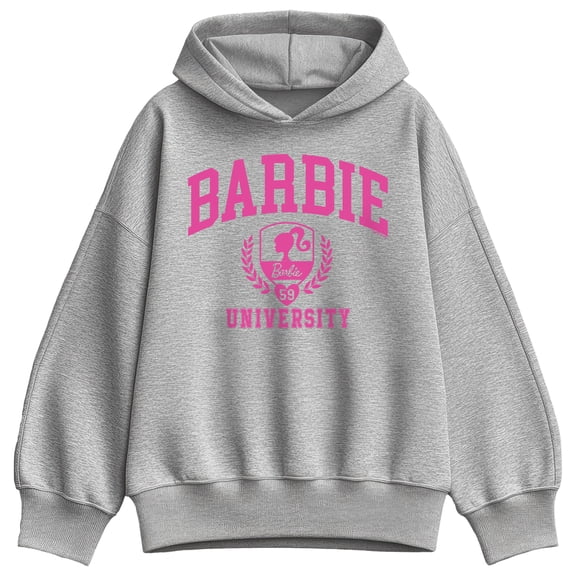 Barbie - Barbie University - Ladies Oversized Fleece Hoodie Sweatshirt