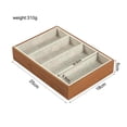 thumbnail image 4 of Wooden Eyeglass Sunglasses Organiser Case 4 Grid Eyeglasses Eyewear Storage Case wood color, 4 of 6