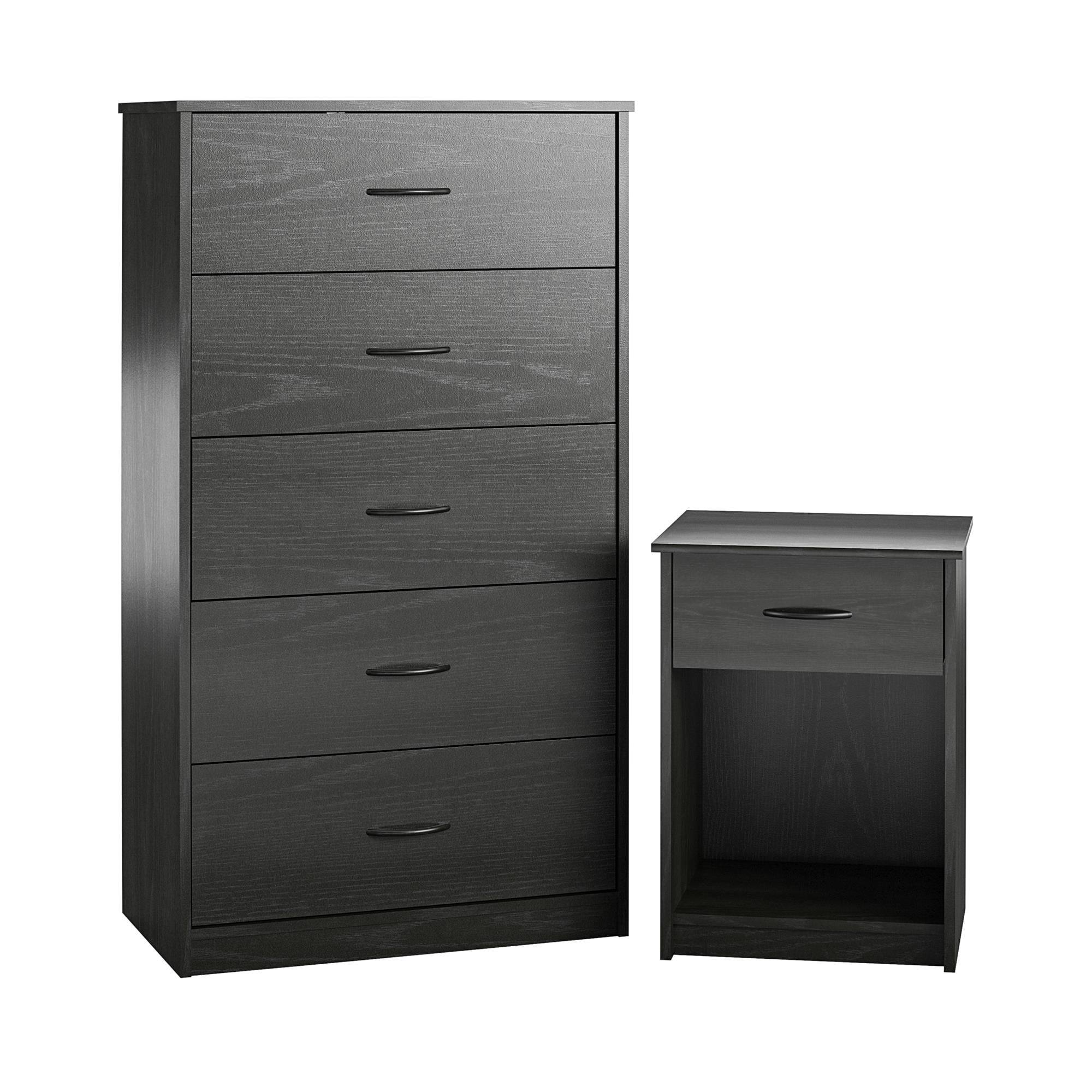 Coordinate with wood nightstands or consider a chest in an unexpected color or finish. mainstays classic 5 drawer dresser white finish