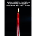 thumbnail image 3 of Velas cónicas CANDWAX, color blanco sangre, 25 cm, juego de 4 a 8 horas, 3 of 7