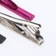 thumbnail image 3 of Clip de acero inoxidable Sunnimix para barra de corbata formal 3x rosa rojo negro plata, 3 of 7