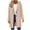 #02_Khaki, variant on Women Winter Coat Single-Breasted Hood Peacoat Shawl Collar Coat Wool Blend Trench Coats Mid Length Coat Thicken Pea Coat Open Front Jacket Trendy Clothing(Red,S)