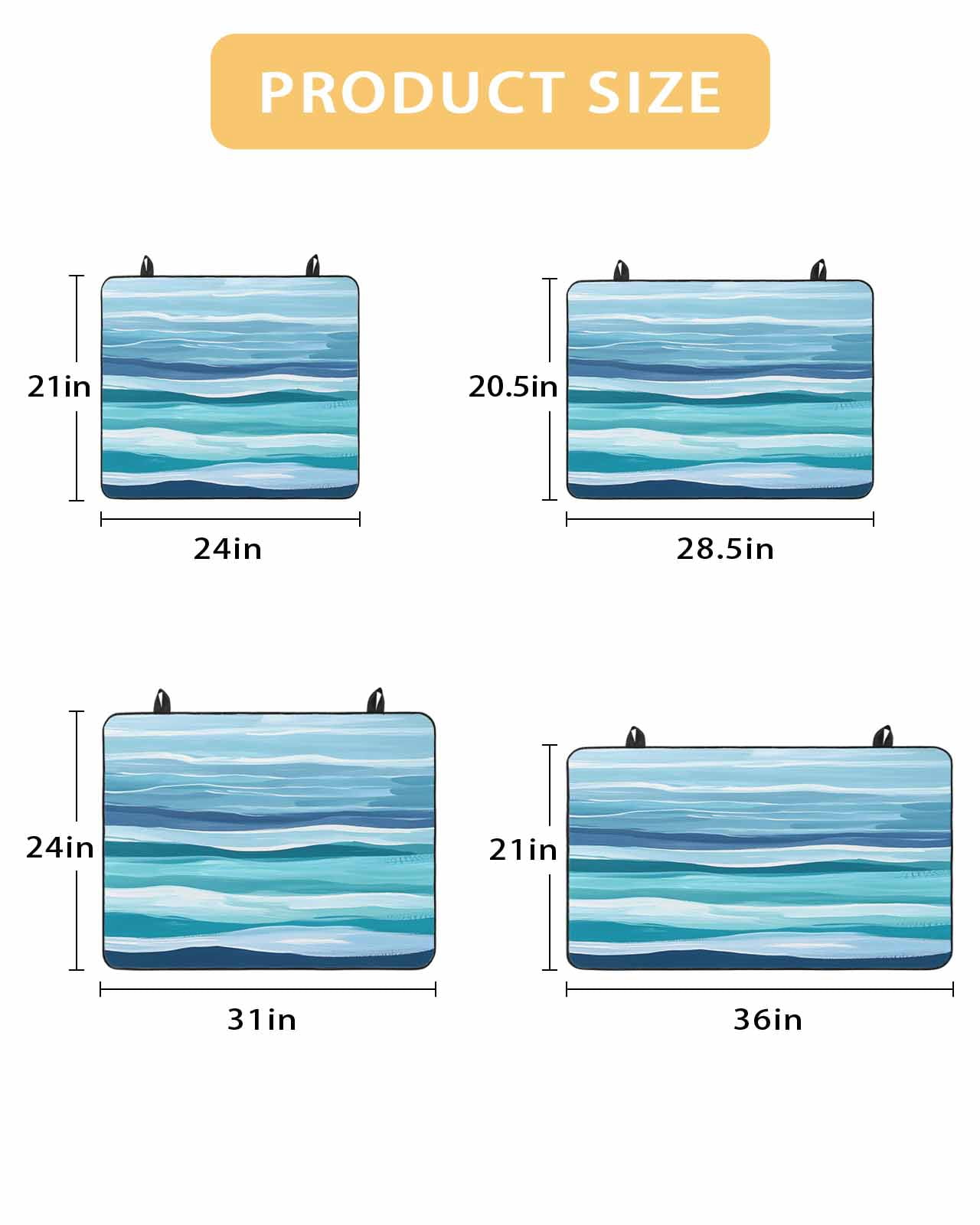 nqOlkjepod Large Induction Cooktop Protector Mat 36"x21", Ocean Beach Stove Top Covers for Electric Stove, Modern Blue Coastal Wave Oil Painting Art Stove Burner Cover Mats, Glass Top Stove Cover