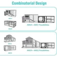 thumbnail image 5 of Aivituvin Heavy-Duty Metal Chicken Coop Run Extension - 14.3 sq ft Lockable Outdoor Playpen for Chickens, Ducks, Rabbits | Predator-Proof Design, Expandable Panels & Weather-Resistant Frame, 5 of 7
