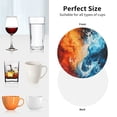 thumbnail image 6 of Kdxio Red And Blue Waves Funny Coasters,4 Pcs Leather Coasters,Housewarming Gifts,Protect Furniture from Water Marks Scratch and Damage, 6 of 6