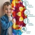 thumbnail image 3 of Blackout Kids Curtains,Rainbow Tie Dye Mandala Pattern Childrens Insulated Curtains Set Of 2,Bedroom Essentials,Toddler Room Decor 42"x63", 3 of 5